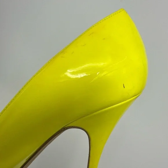 Kate Spade New York Women’s Yellow Heels Size 8 Shoes - Picture 8 of 9
